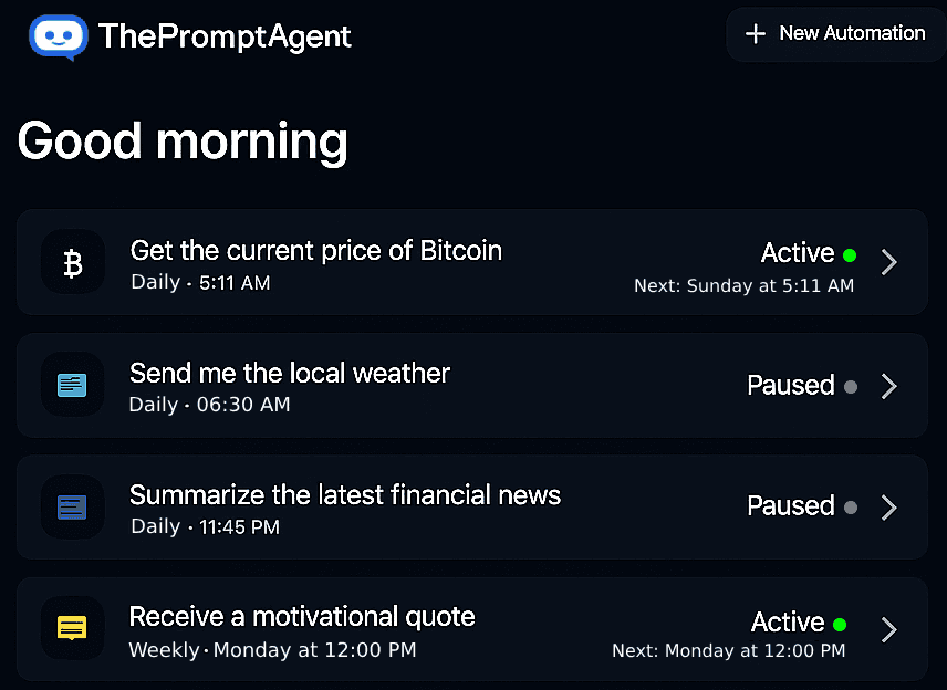 Hero image showing automations